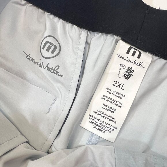 Travis Mathew Go Time Gray Active Athletic Shorts 2XL Coastal Beach Gym Vacation - Picture 4 of 4